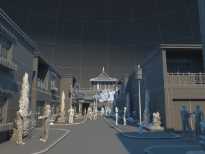 Tibetan architecture Model 3D