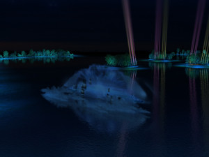 City night view 3D Model