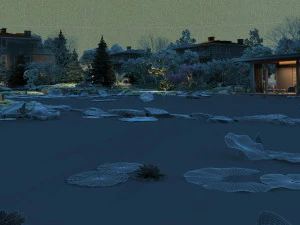 Lotus Pond 3D Model