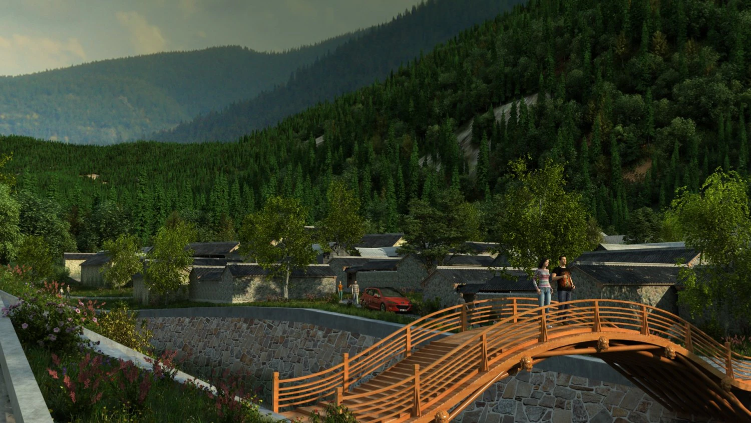 Rural 3D Model .c4d .max .obj .3ds .fbx .stl .blend 
