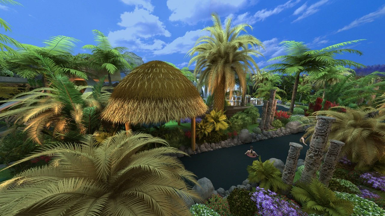 Resort 3D Model .c4d .max .obj .3ds .fbx .stl .blend
