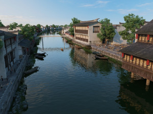 Ancient town 3D मॉडल