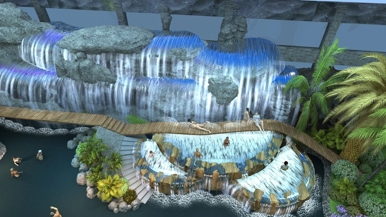 Resort 3D Model .c4d .max .obj .3ds .fbx .stl .blend 