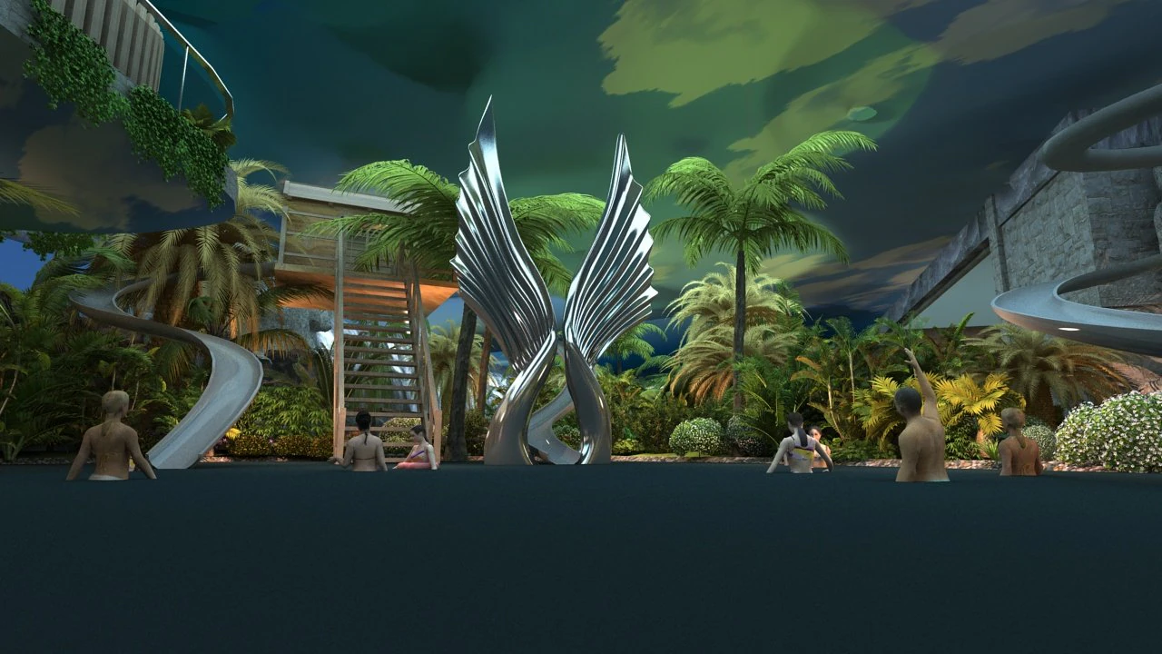 Resort 3D Model .c4d .max .obj .3ds .fbx .stl .blend 
