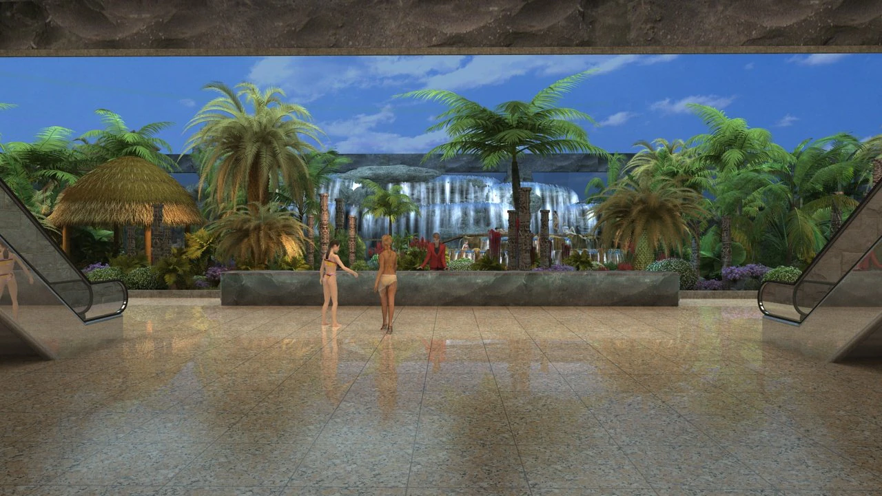 Resort 3D Model .c4d .max .obj .3ds .fbx .stl .blend