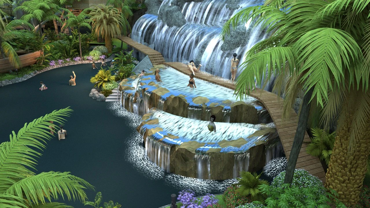 Resort 3D Model .c4d .max .obj .3ds .fbx .stl .blend 