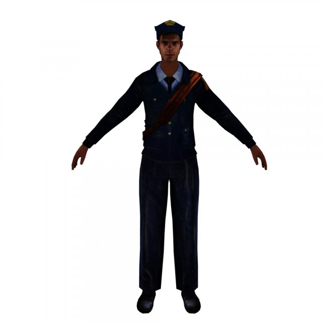 Policemen 3Dモデル .c4d .max .obj .3ds .fbx .stl .blend 