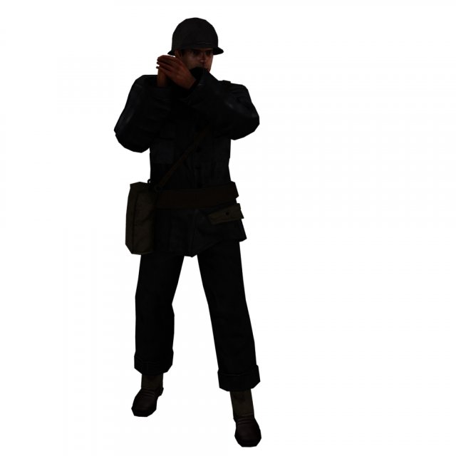 Soldier 3Dモデル .c4d .max .obj .3ds .fbx .stl .blend 