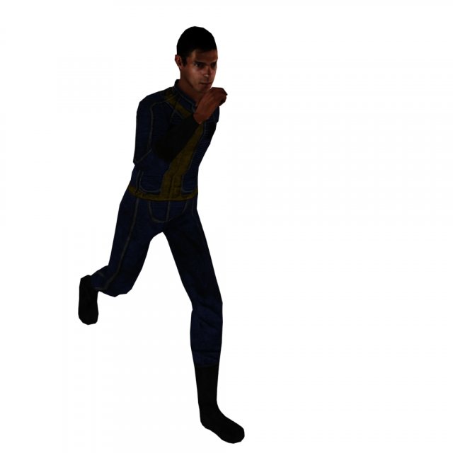 Athlete 3D Model .c4d .max .obj .3ds .fbx .stl .blend