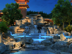 City night view Modelo 3D