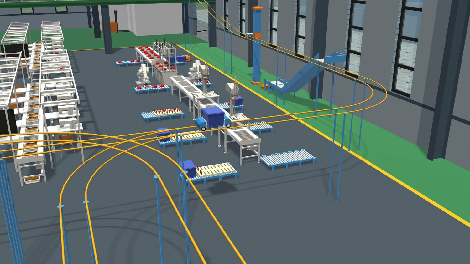 Factory 3D Model .c4d .max .obj .3ds .fbx .stl .blend 