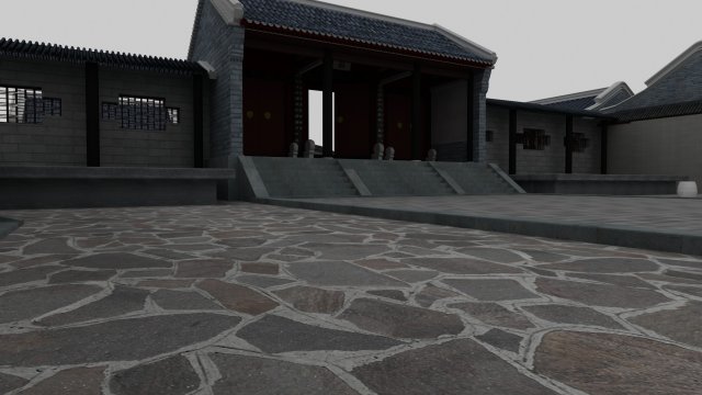 Ancient building 3Dモデル .c4d .max .obj .3ds .fbx .stl .blend 