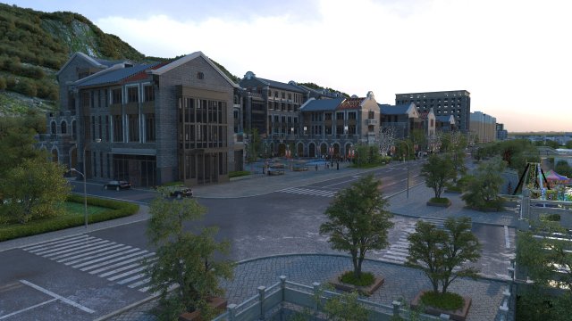 City building 3D Model .c4d .max .obj .3ds .fbx .stl .blend 