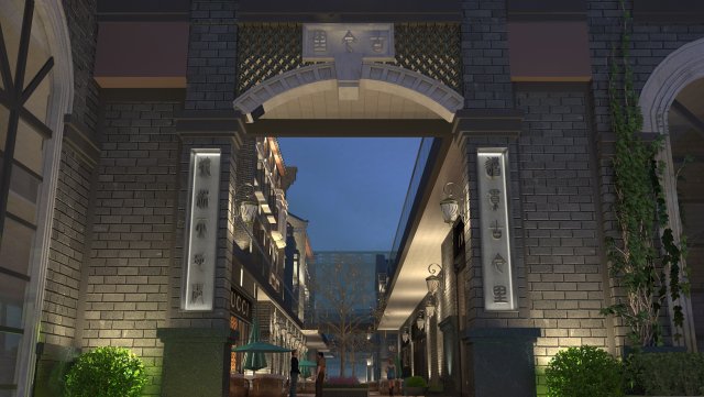 Ancient town 3D 模型 .c4d .max .obj .3ds .fbx .stl .blend