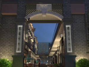 प्राचीन नगर 3D मॉडल