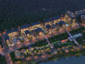 Nachtzicht op de stad 3D Model