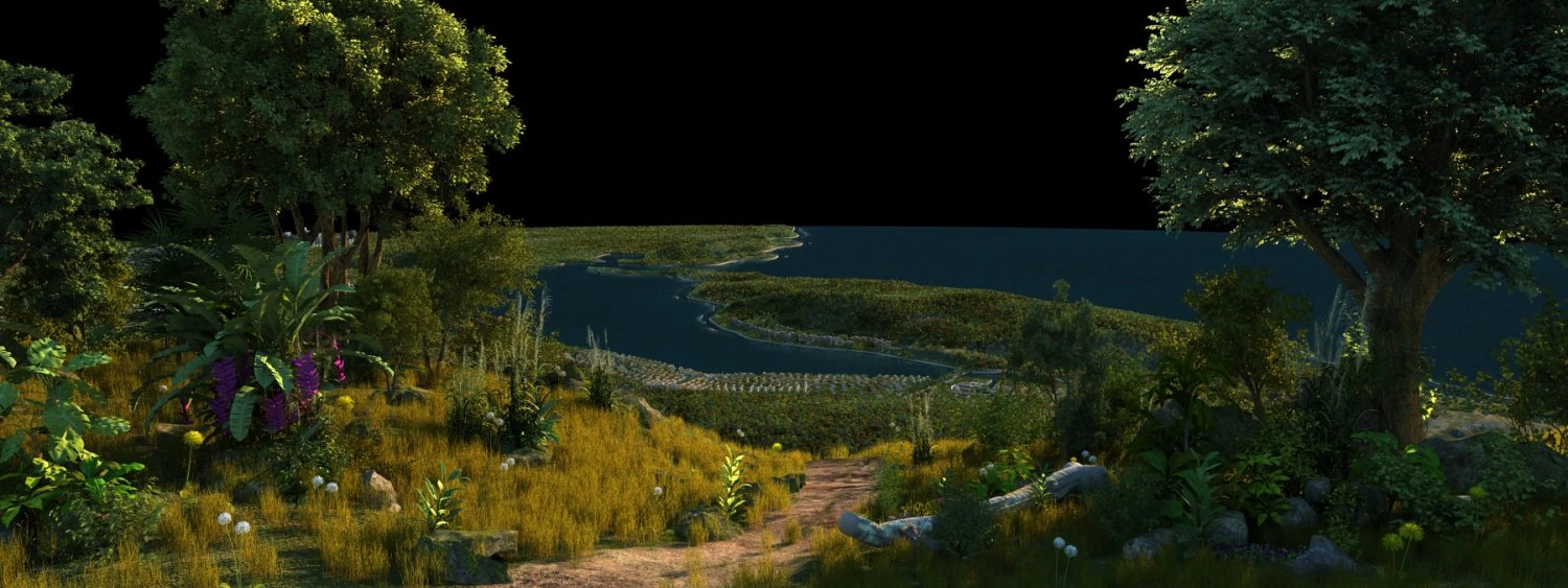Lakeside 3D Model .c4d .max .obj .3ds .fbx .stl .blend 