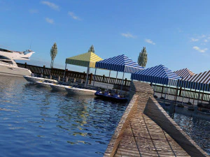 Fish market 3D Model