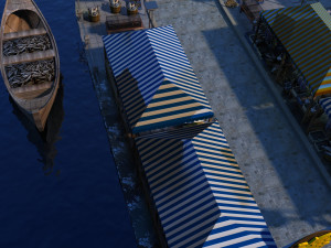 Fish market 3D Model