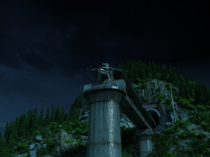 Broken bridge Modelo 3D
