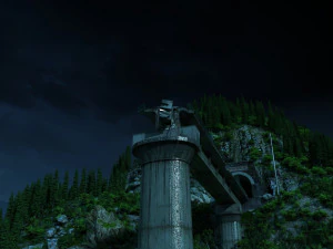 Broken bridge 3D Model