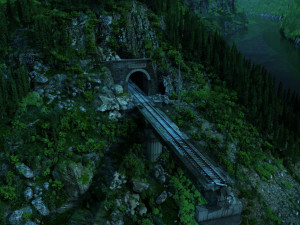 Broken bridge Modelo 3D