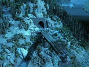 Broken bridge Modelo 3D