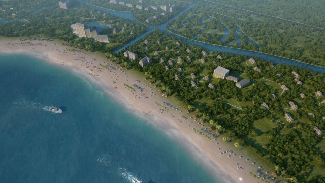 Seaside Model 3D .c4d .max .obj .3ds .fbx .stl .blend 