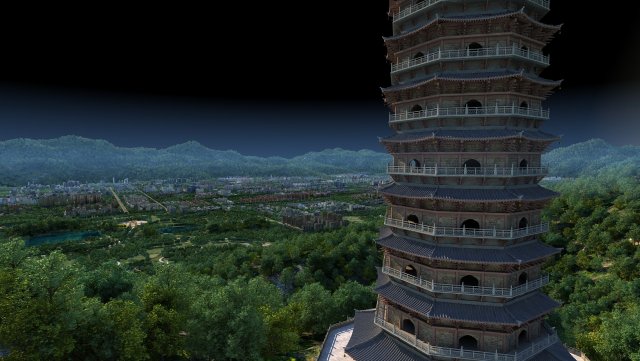 Ancient tower 3D 模型 .c4d .max .obj .3ds .fbx .stl .blend 