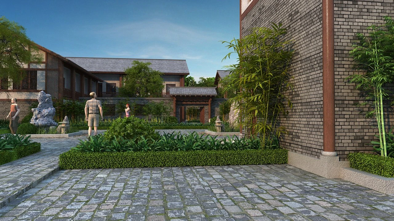 Ancient building 3D Model .c4d .max .obj .3ds .fbx .stl .blend 