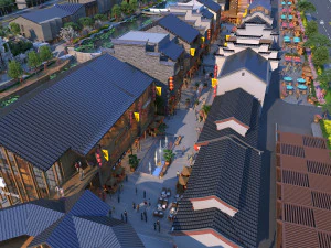 商店街 3Dモデル