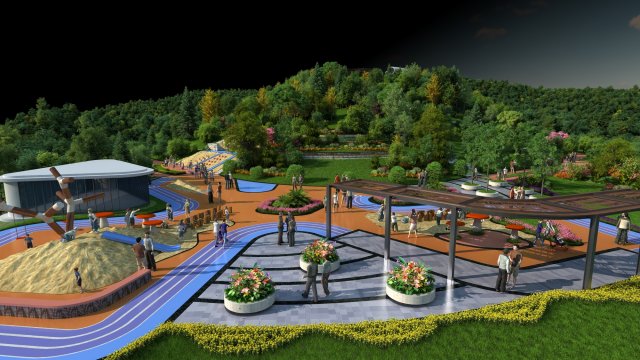 Garden 3D 모델 .c4d .max .obj .3ds .fbx .stl .blend 