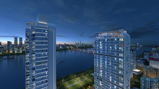 City night view Modelo 3D .c4d .max .obj .3ds .fbx .stl .blend 