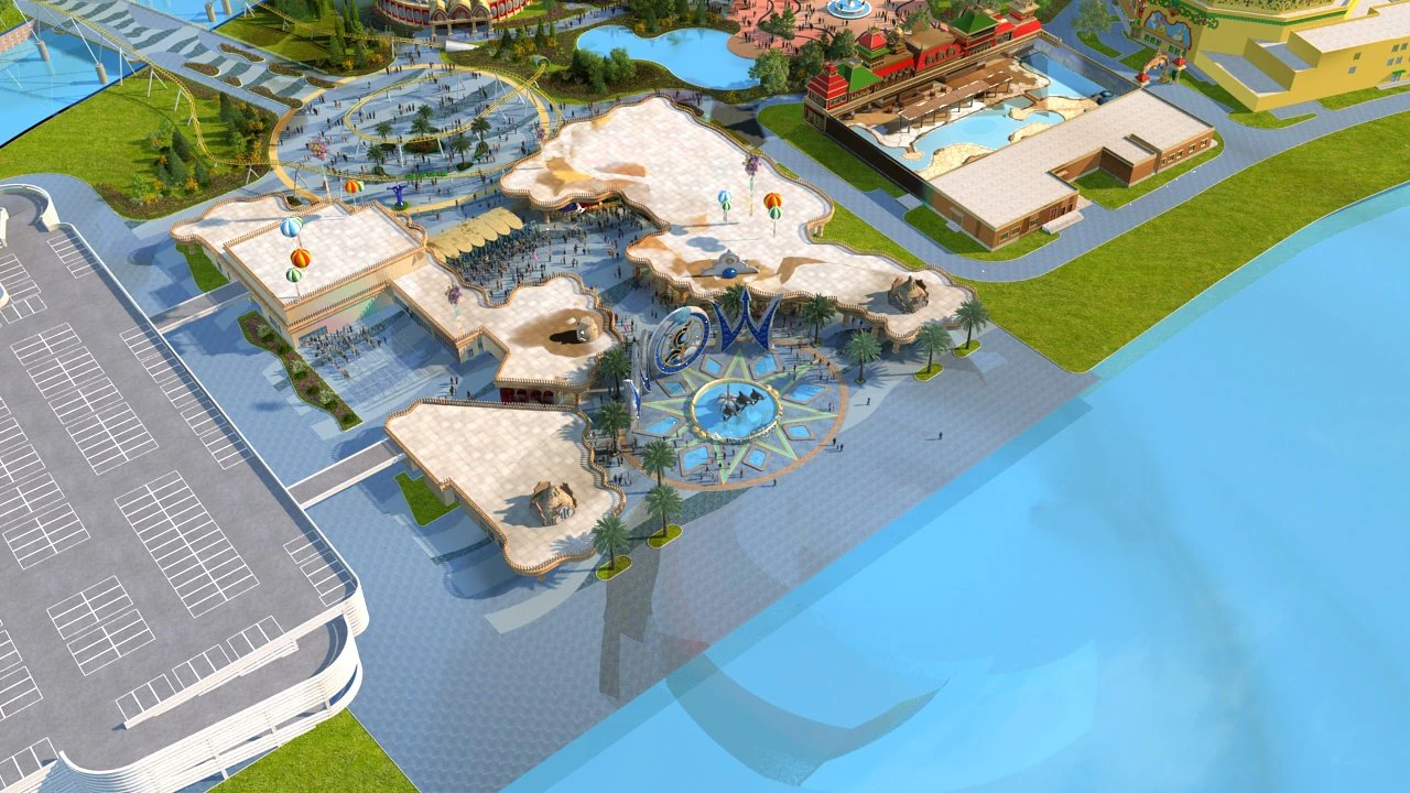 Amusement park 3D Model .c4d .max .obj .3ds .fbx .stl .blend 
