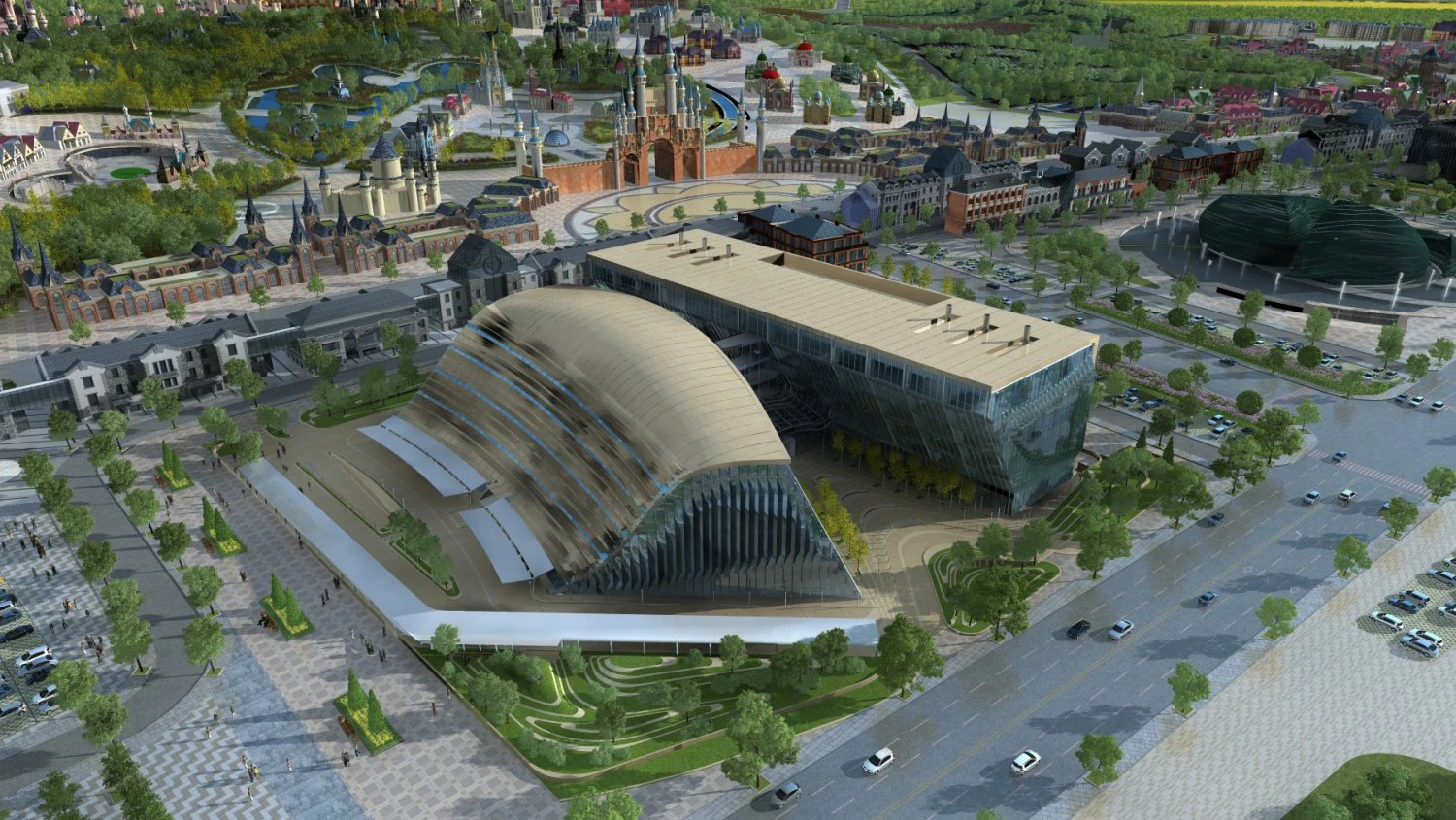 City building 3D Model .c4d .max .obj .3ds .fbx .stl .blend 