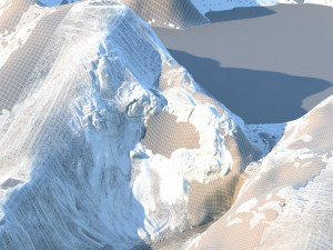 Snow mountain 3D 模型