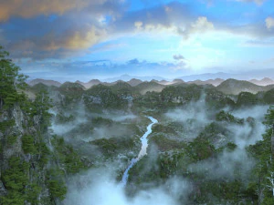 Montagna Guanyin Modello 3D