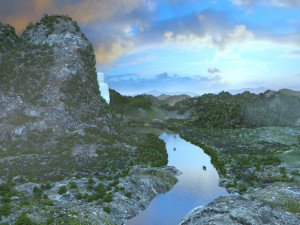 Guanyin Mountain 3D Model