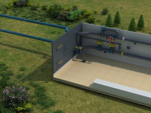 Water supply system Model 3D