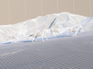 Snow mountain Modèle 3D