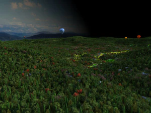 Pueblo de monta&ntilde;a Modelo 3D