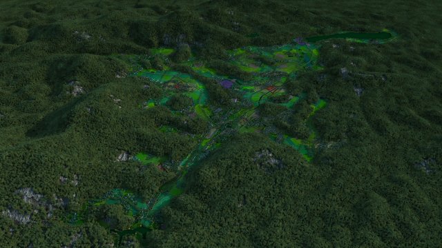 Mountain village 3D-Modell .c4d .max .obj .3ds .fbx .stl .blend 