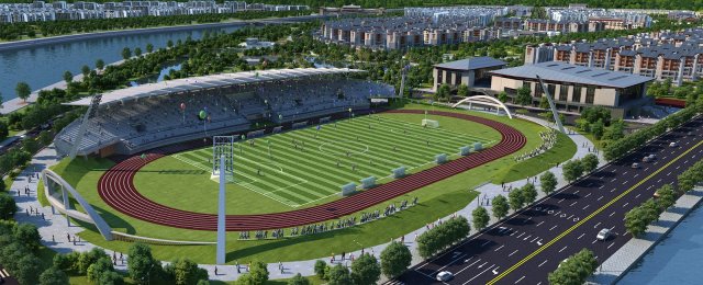 Stadium 3D 模型 .c4d .max .obj .3ds .fbx .stl .blend