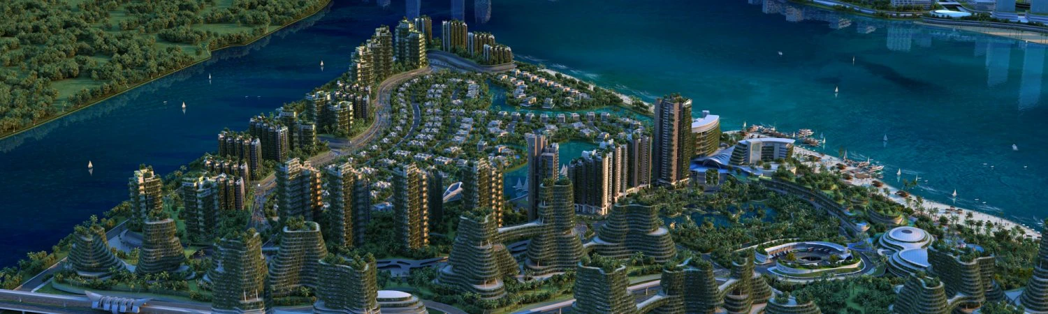 Green city 3D Model .c4d .max .obj .3ds .fbx .stl .blend 