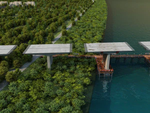 Build a bridge 3D Model