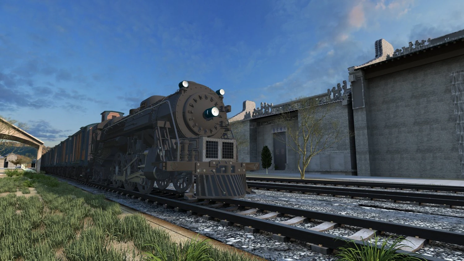 Train 3D Model .c4d .max .obj .3ds .fbx .stl .blend 