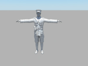 Police Model 3D