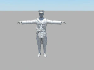 Police 3D Model