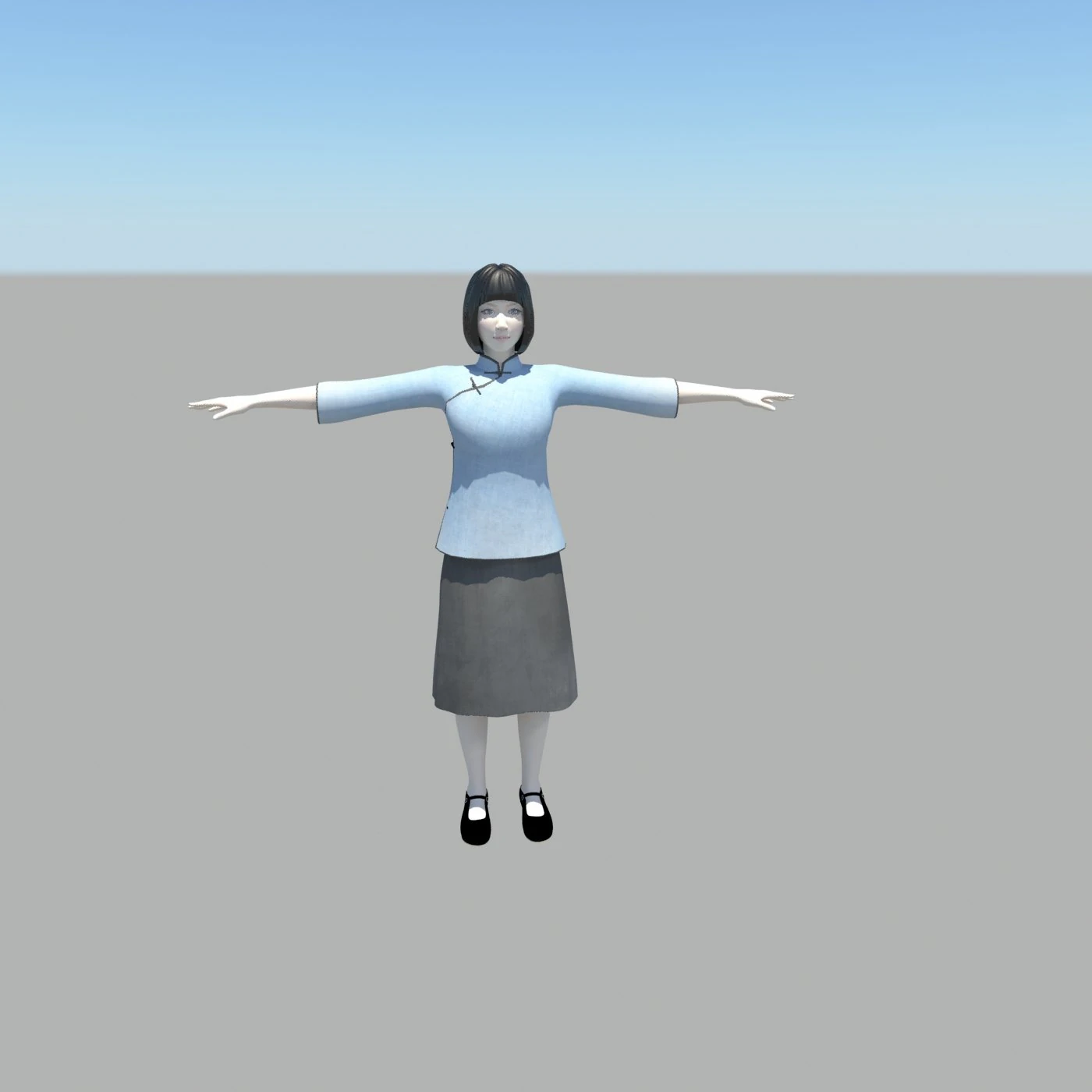 Student 3D Model .c4d .max .obj .3ds .fbx .stl .blend 
