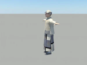 Desempregado Modelo 3D